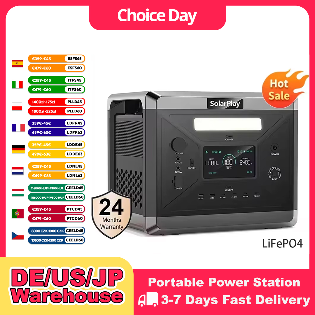 Lifepo4 Battery Pack - Przenośna stacja zasilania SOLARPLAY Q2501 do