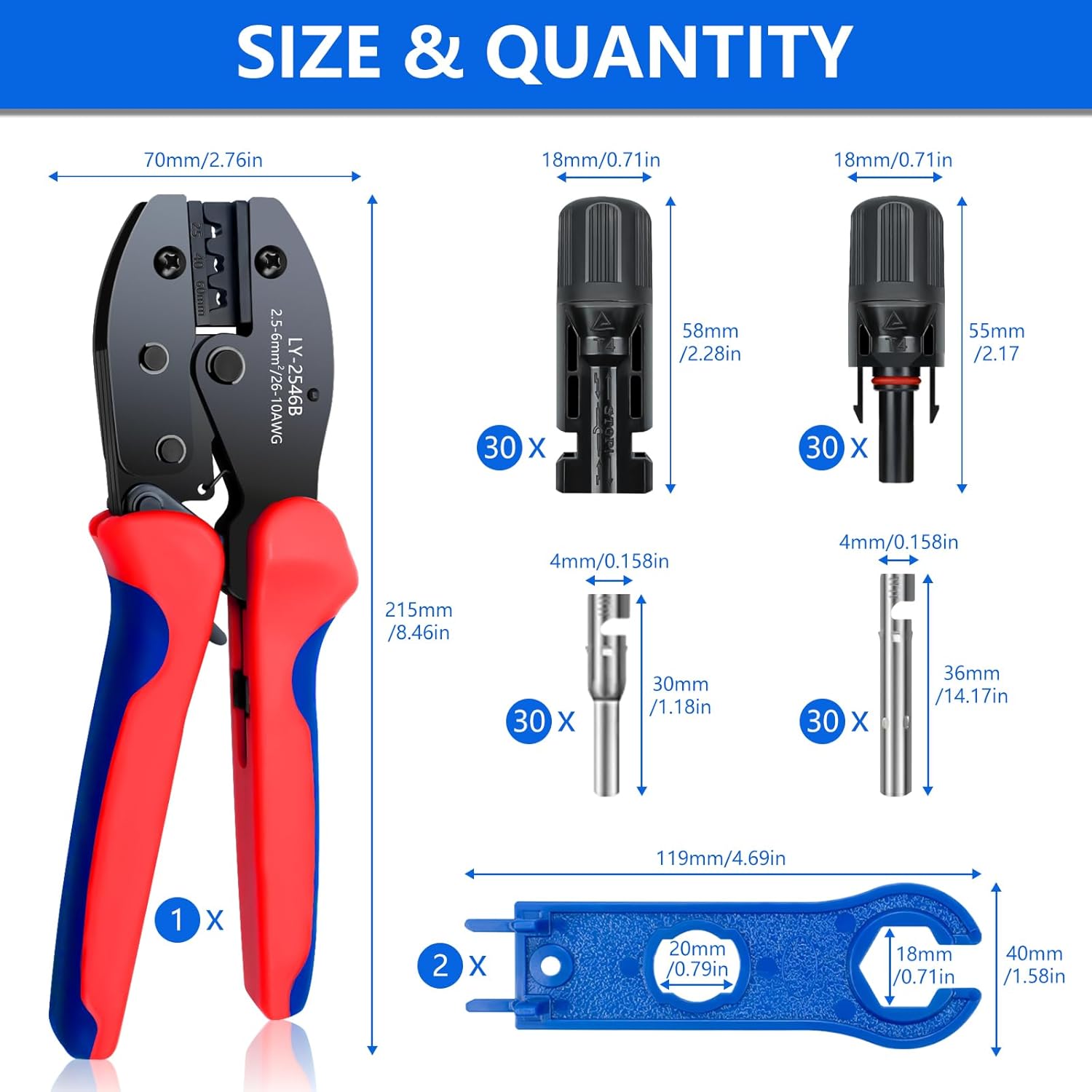 Renewable Energy Kit - Zestaw 60 szt. złączek do paneli