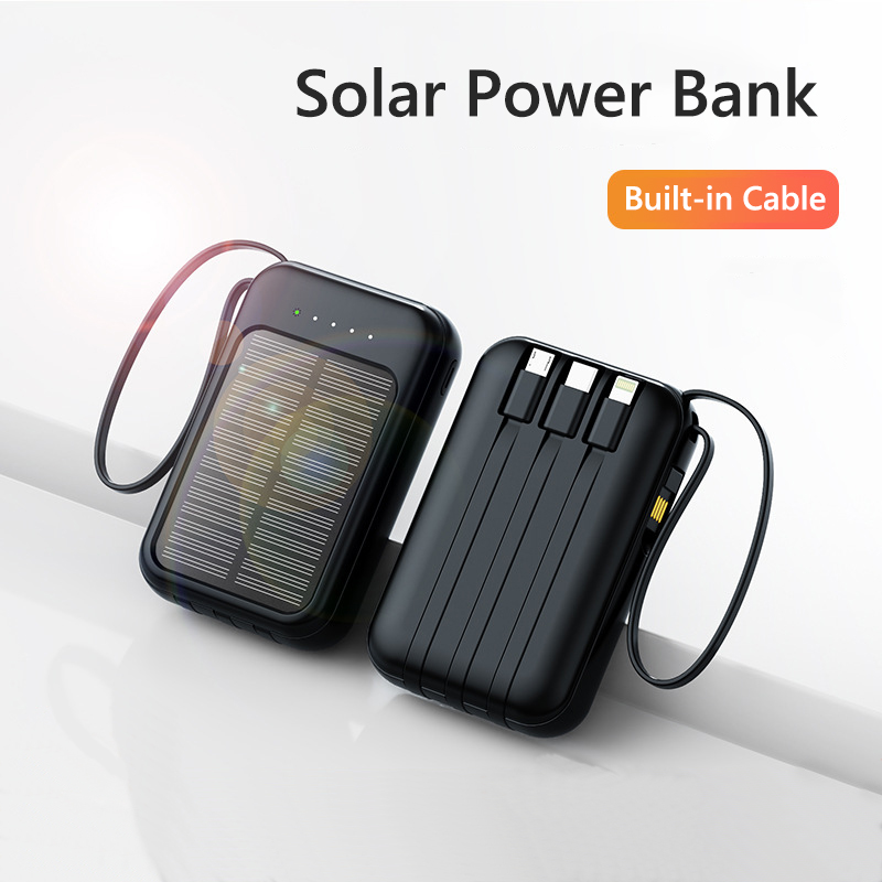 Jinko Solar Panel Cheetah - Powerbank solarny 50000mAh z wbudowanymi kablami,